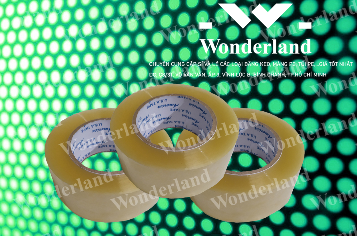 BĂNG KEO TRONG 2.8KG LÕI 5LI CHẤT LƯỢNG CAO WONDERLAND GIÁ SỈ TỐT NHẤT