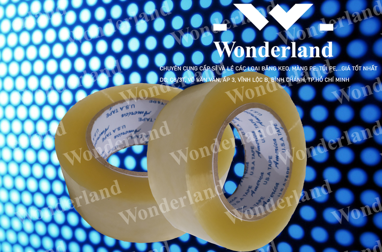 BĂNG KEO TRONG 2.8KG LÕI 5LI CHẤT LƯỢNG CAO WONDERLAND