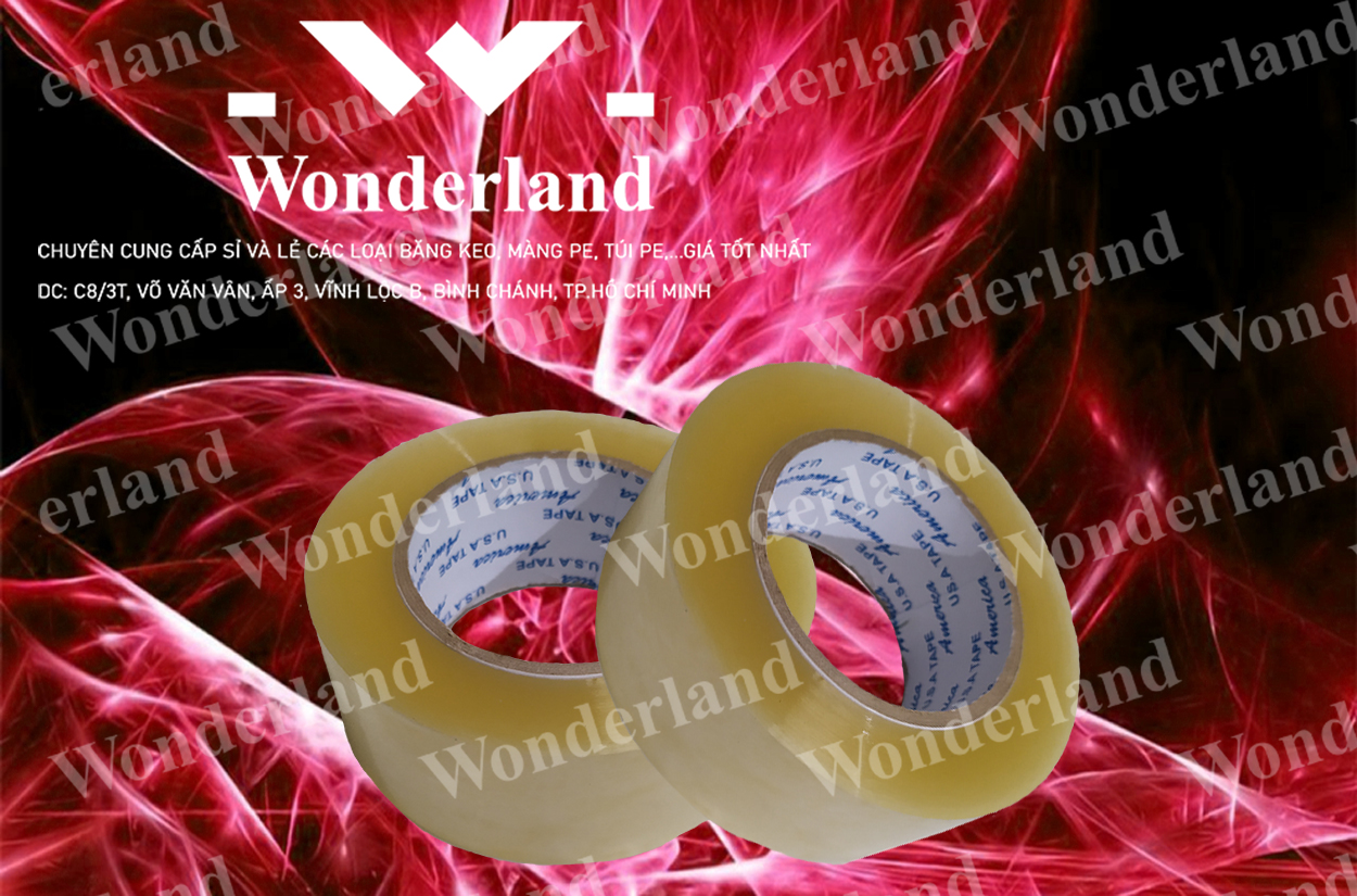 BĂNG KEO TRONG 2.8KG LÕI 7LI CHẤT LƯỢNG CAO WONDERLAND