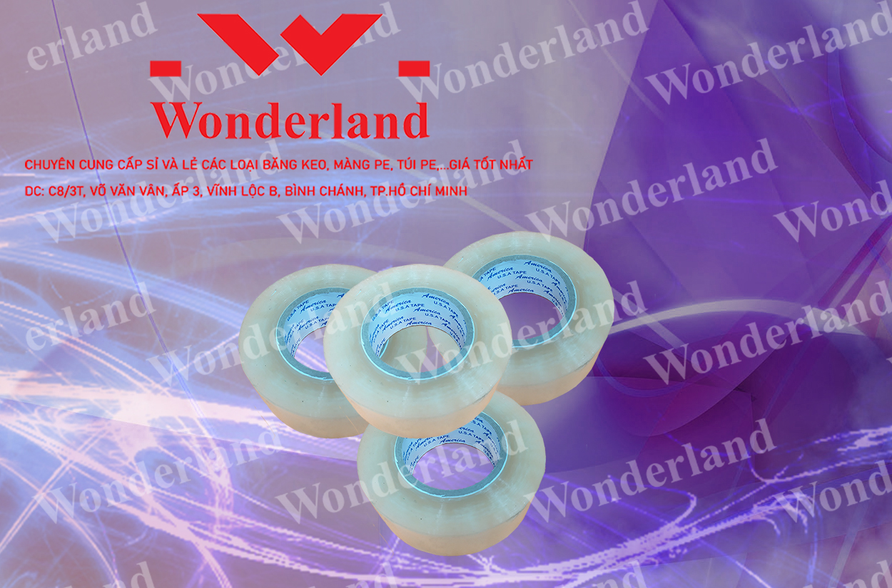 BĂNG KEO TRONG 2.9KG LÕI 3.5LI CHẤT LƯỢNG CAO WONDERLAND GIÁ SỈ TỐT NHẤT
