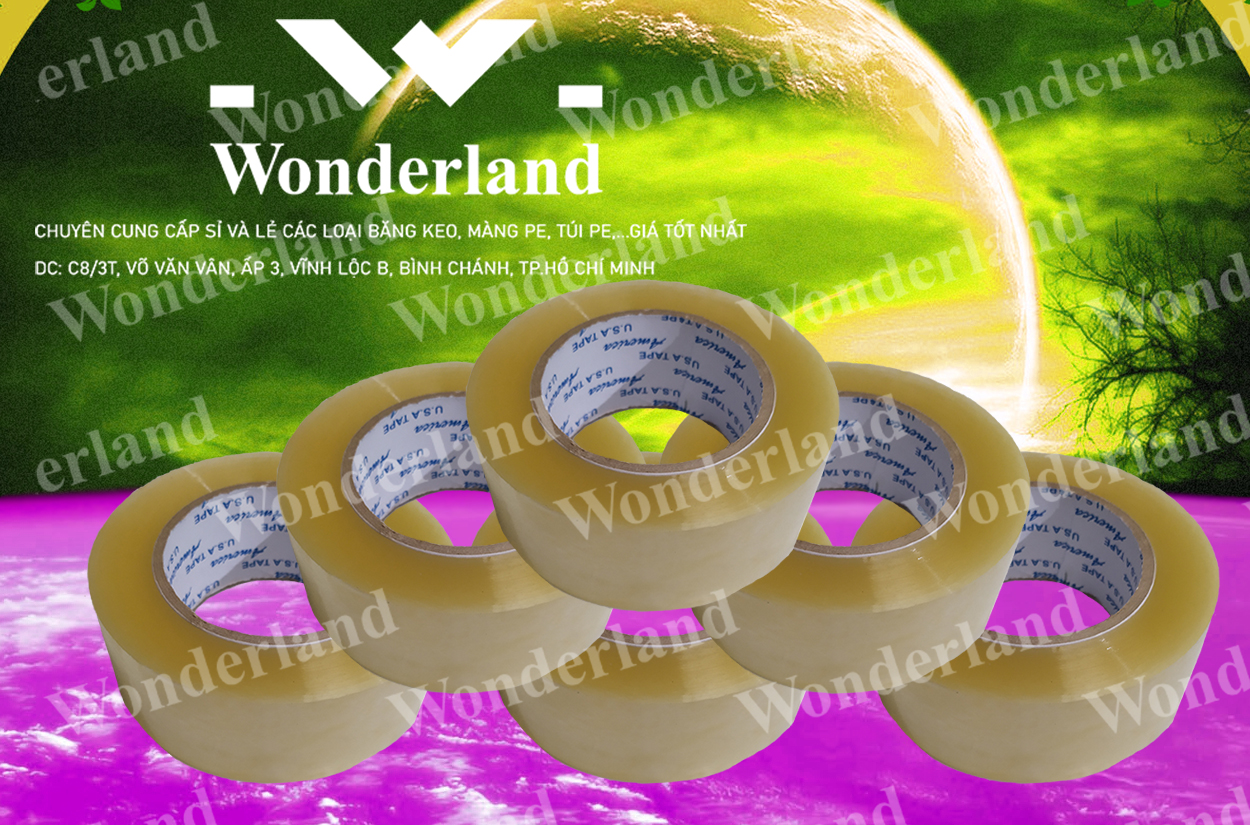 BĂNG KEO TRONG 2.9KG LÕI 5LI CHẤT LƯỢNG CAO WONDERLAND GIÁ SỈ TỐT NHẤT