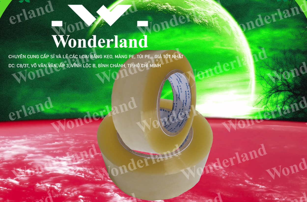 BĂNG KEO TRONG 2.9KG LÕI 5LI CHẤT LƯỢNG CAO WONDERLAND