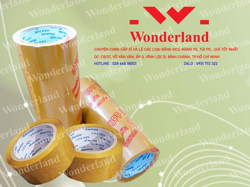 BĂNG KEO WONDERLAND CHUYÊN CUNG CẤP CÁC LOẠI BĂNG KEO ĐỤC THEO YÊU CẦU GIÁ SỈ TỐT NHẤT