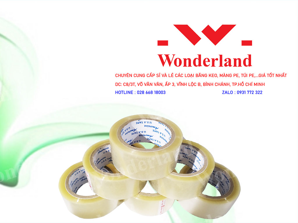 BĂNG KEO TRONG 1.5KG LÕI 7LI GIÁ SỈ TỐT NHẤT TẠI WONDERLAND