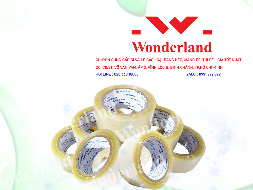 BĂNG KEO TRONG 1.6KG LÕI 7LI GIÁ SỈ TỐT NHẤT