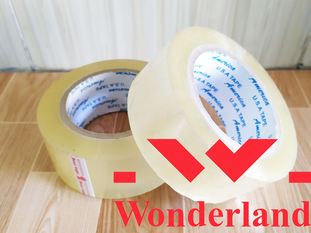 Băng keo trong 2kg lõi 5li Wonderland