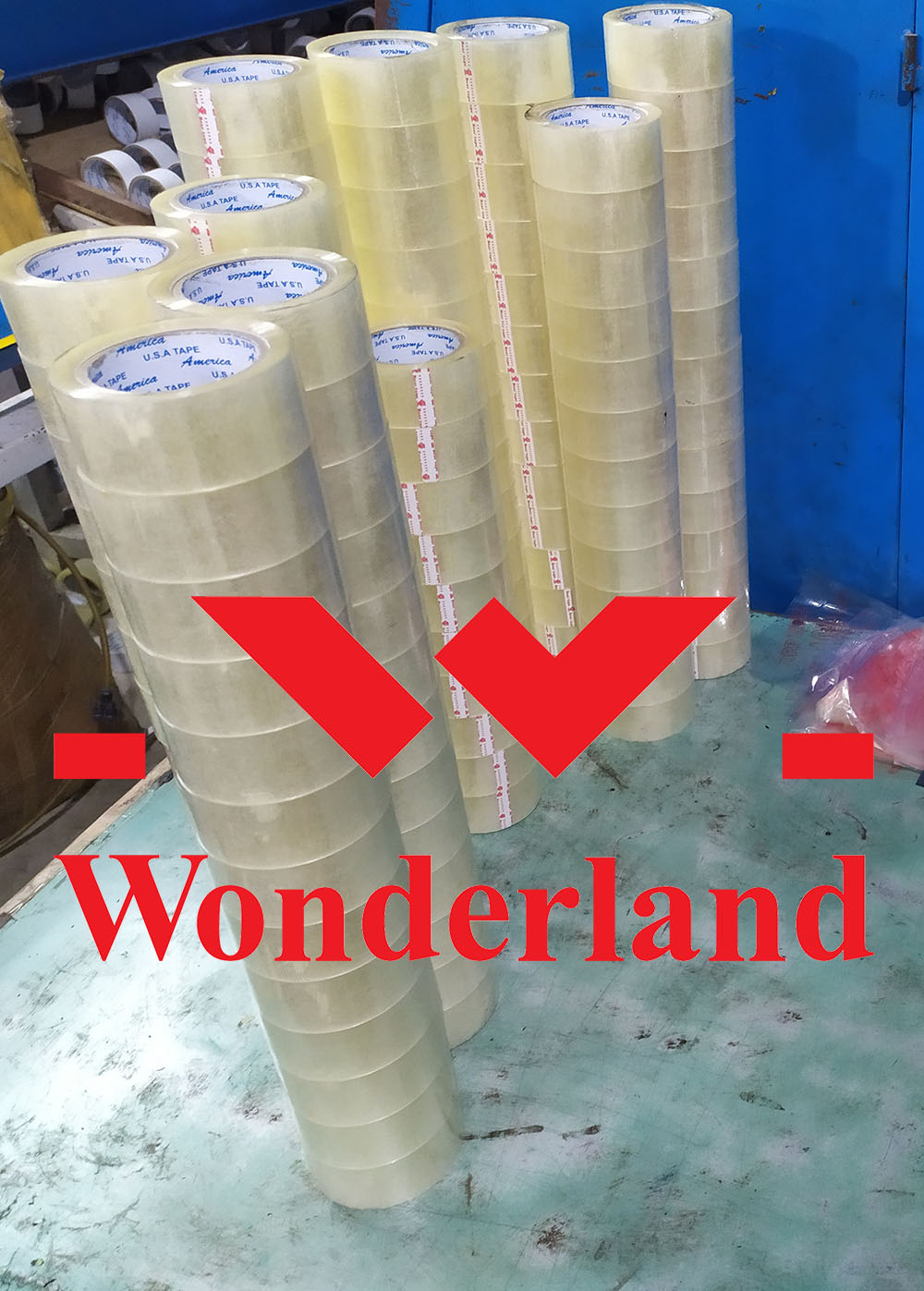 Băng keo trong giá tại xưởng
