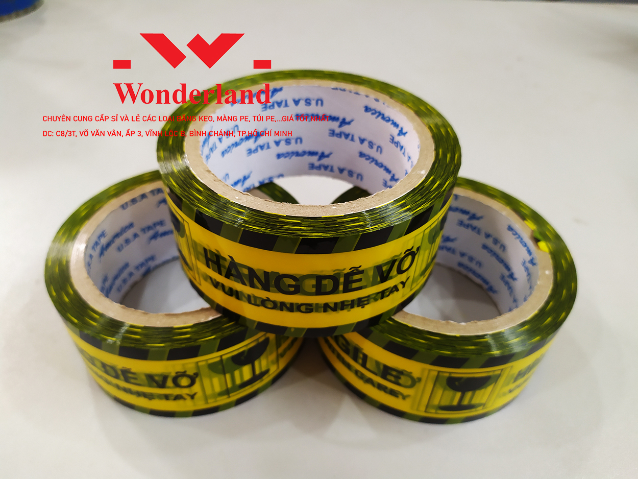 FRAGILE PRINTED TAPE WONDERLAND HIGHT QUALITY