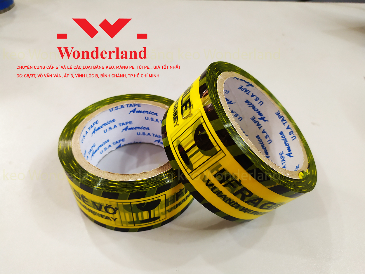 FRAGILE PRINTED TAPE WONDERLAND