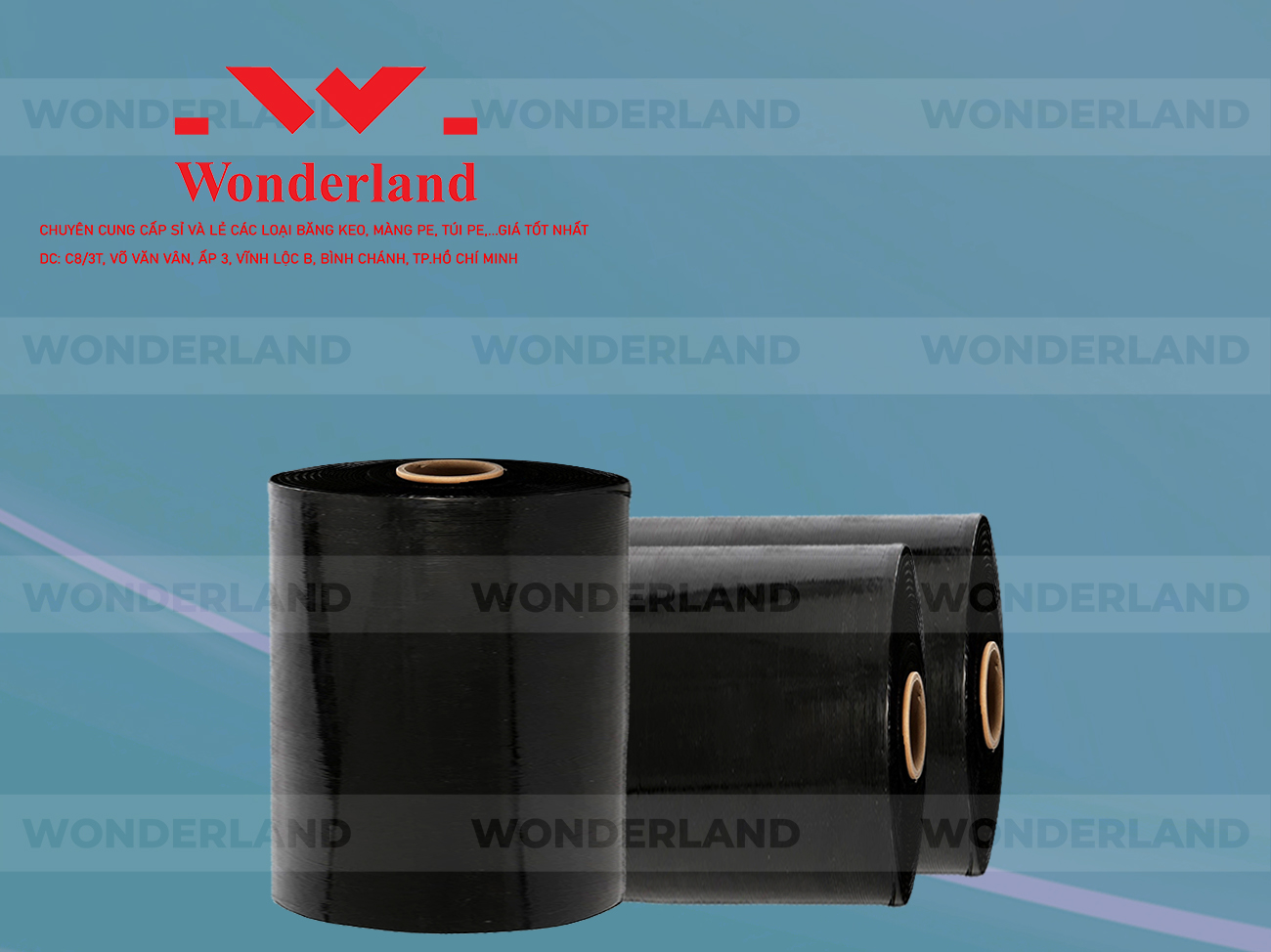 MÀNG PE ĐEN 18.2KG LÕI 1.2KG CHẤT LƯỢNG CAO WONDERLAND GIÁ SỈ TỐT NHẤT