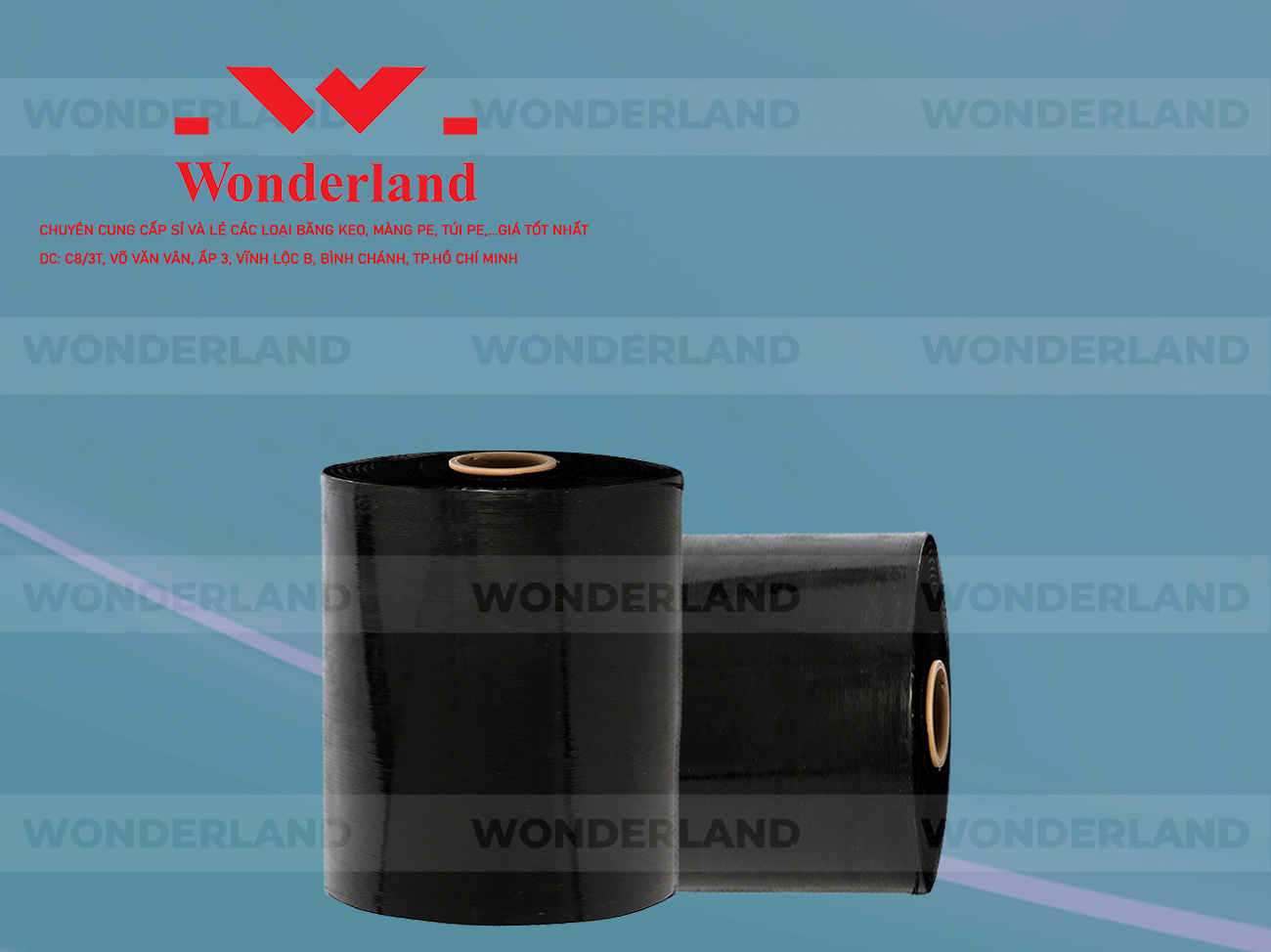 MÀNG PE ĐEN 18.2KG LÕI 1.2KG CHẤT LƯỢNG CAO WONDERLAND