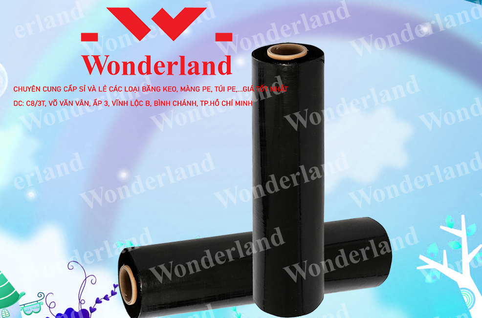 MÀNG PE ĐEN 2.2KG LÕI 200G CHẤT LƯỢNG CAO WONDERLAND
