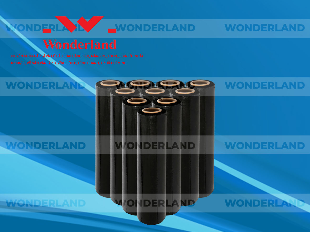 MÀNG PE ĐEN 1.1KG LÕI 200G CHẤT LƯỢNG CAO WONDERLAND GIÁ SỈ TỐT NHẤT