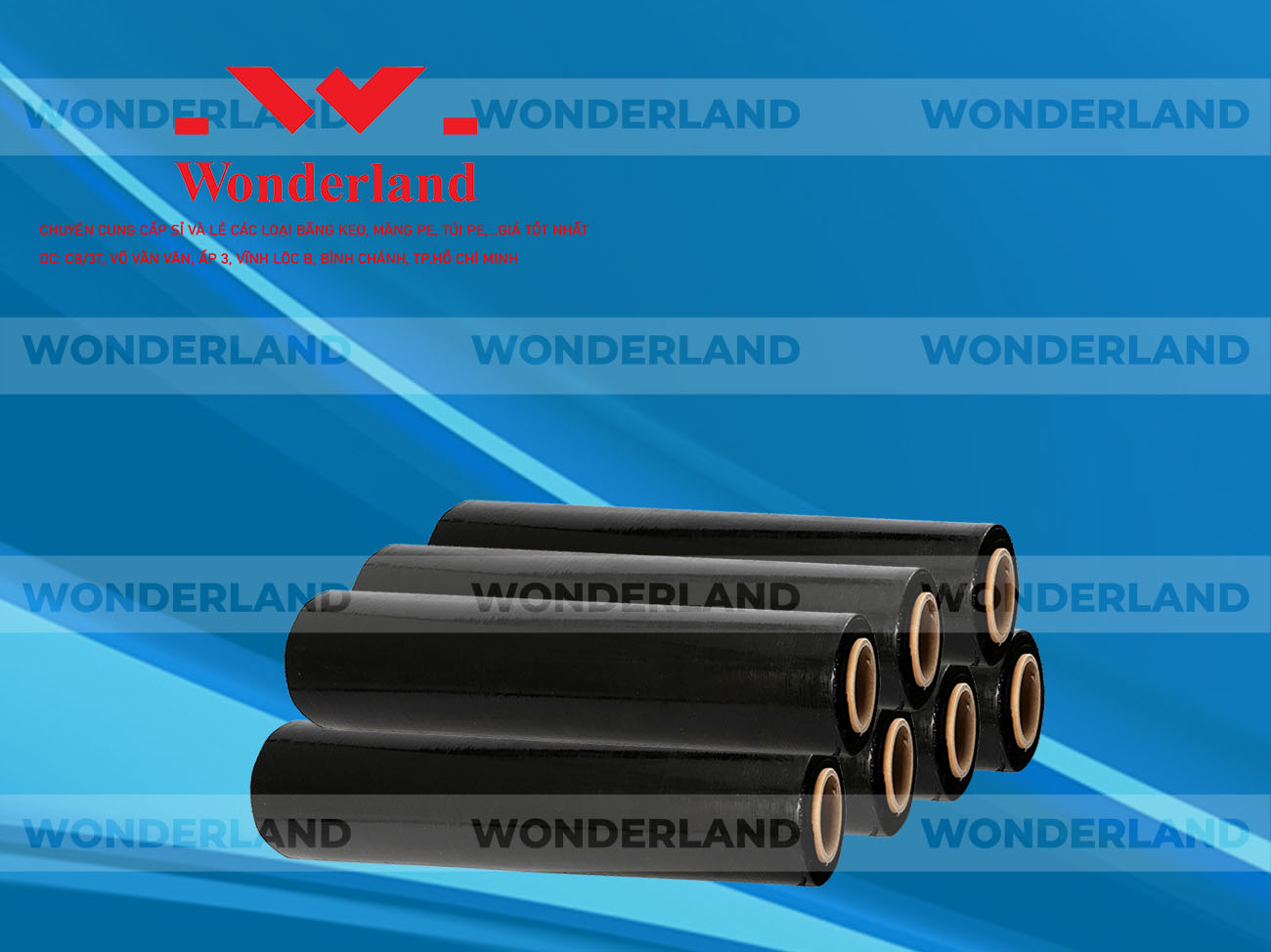 MÀNG PE ĐEN 1.1KG LÕI 200G CHẤT LƯỢNG CAO WONDERLAND