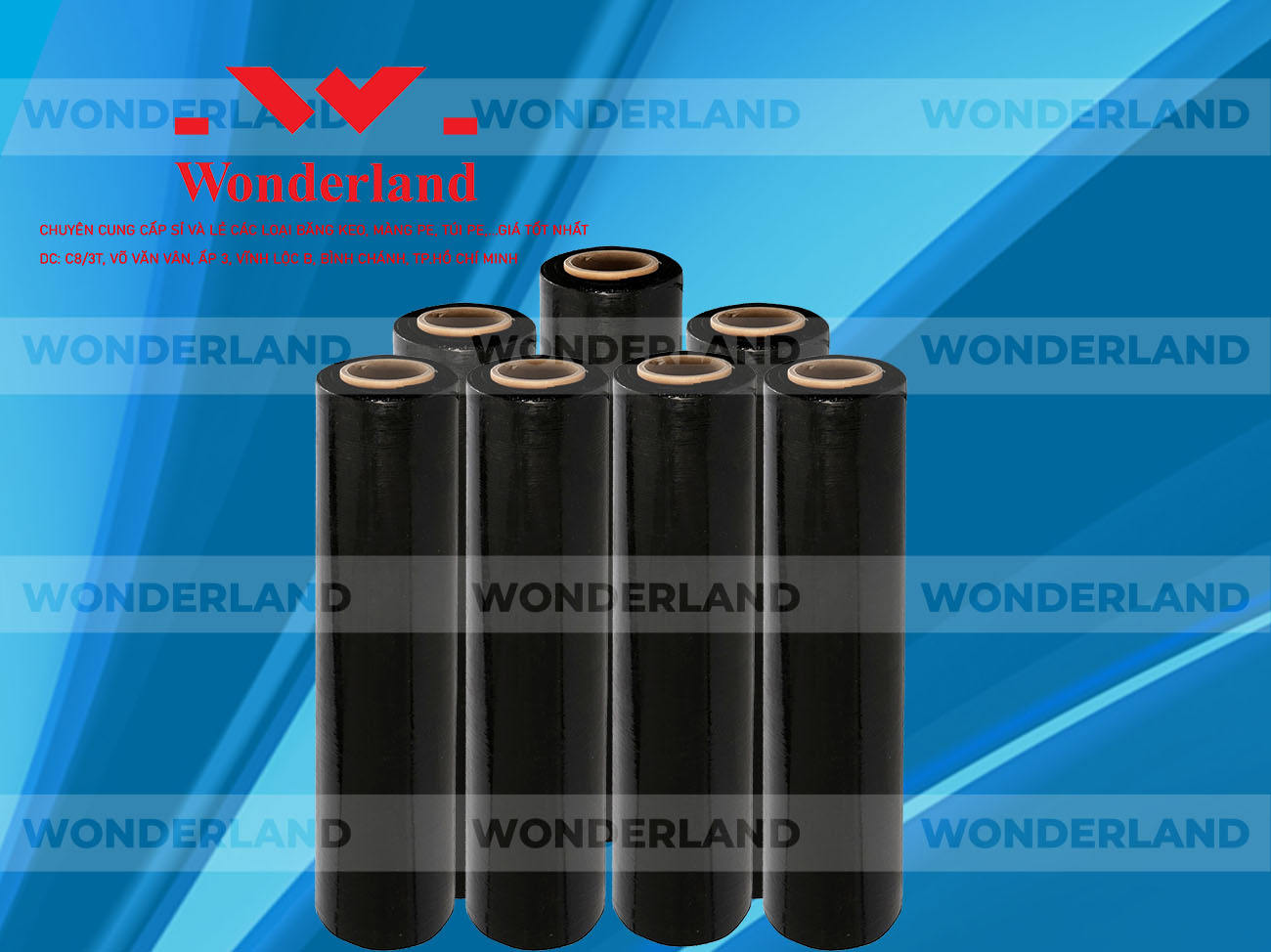 MÀNG PE ĐEN 1.3KG LÕI 200G CHẤT LƯỢNG CAO WONDERLAND GIÁ SỈ TỐT NHẤT