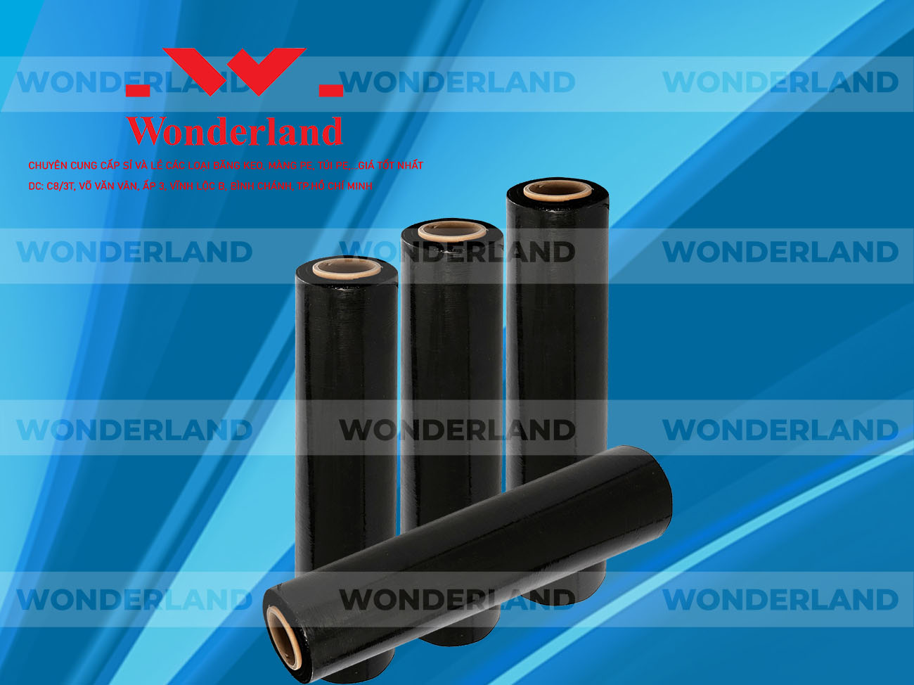 MÀNG PE ĐEN 1.3KG LÕI 200G CHẤT LƯỢNG CAO WONDERLAND