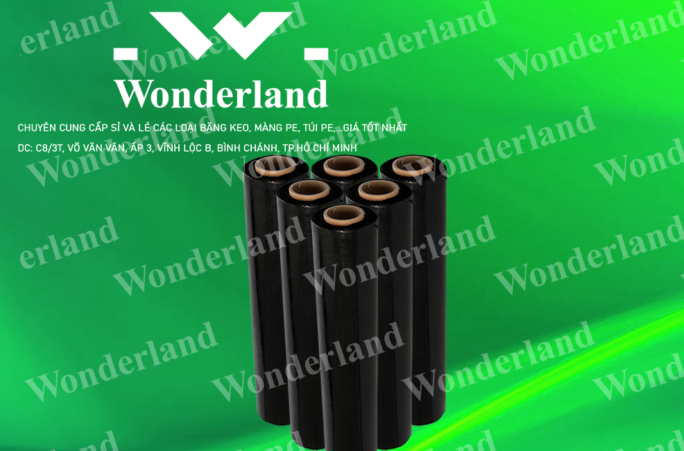 MÀNG PE ĐEN 1.6KG LÕI 200G CHẤT LƯỢNG CAO WONDERLAND GIÁ SỈ TỐT NHẤT