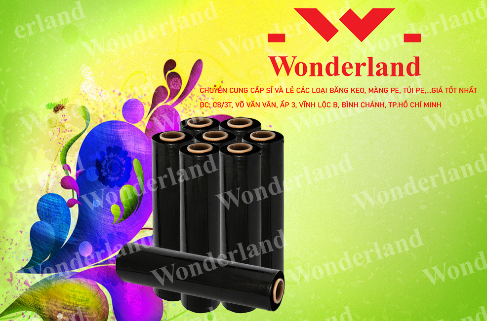 MÀNG PE ĐEN 1.7KG LÕI 200G CHẤT LƯỢNG CAO WONDERLAND GIÁ SỈ TỐT NHẤT