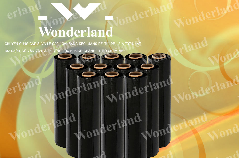 MÀNG PE ĐEN 1.8KG LÕI 200G CHẤT LƯỢNG CAO WONDERLAND GIÁ SỈ TỐT NHẤT