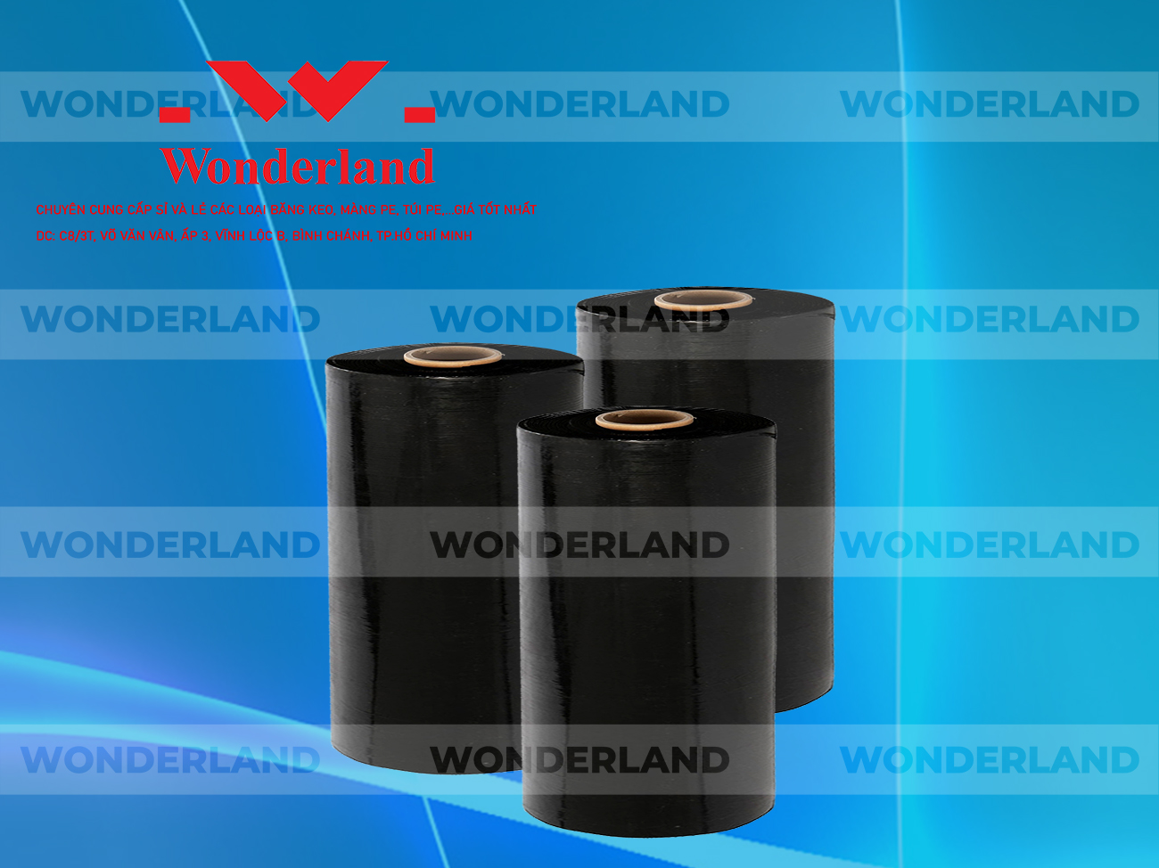 MÀNG PE ĐEN 10.1KG LÕI 500G CHẤT LƯỢNG CAO WONDERLAND GIÁ SỈ TỐT NHẤT
