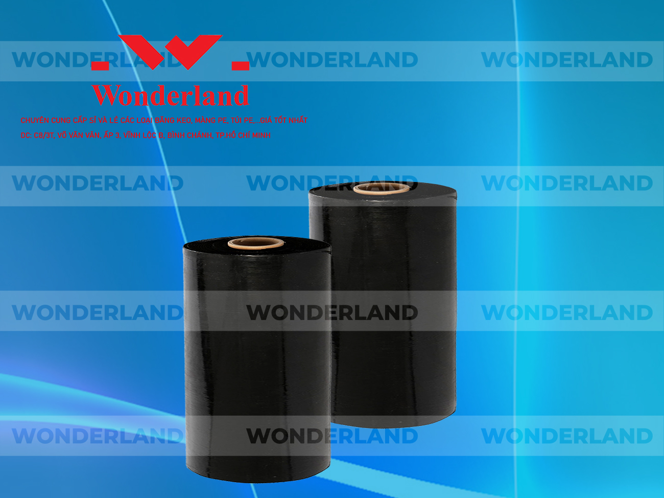 MÀNG PE ĐEN 10.1KG LÕI 500G CHẤT LƯỢNG CAO WONDERLAND