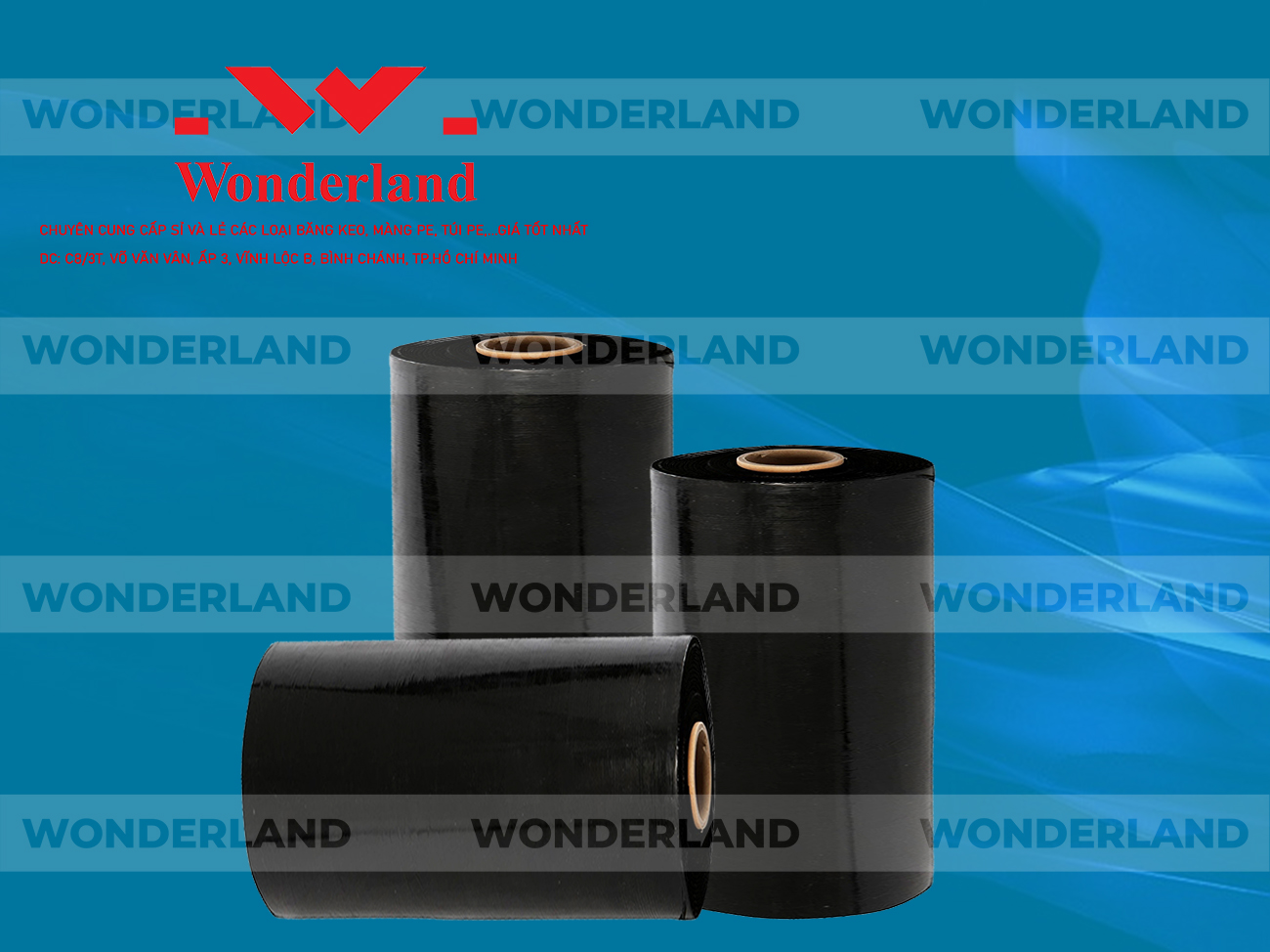 MÀNG PE ĐEN 10.2KG LÕI 500G CHẤT LƯỢNG CAO WONDERLAND GIÁ SỈ TỐT NHẤT