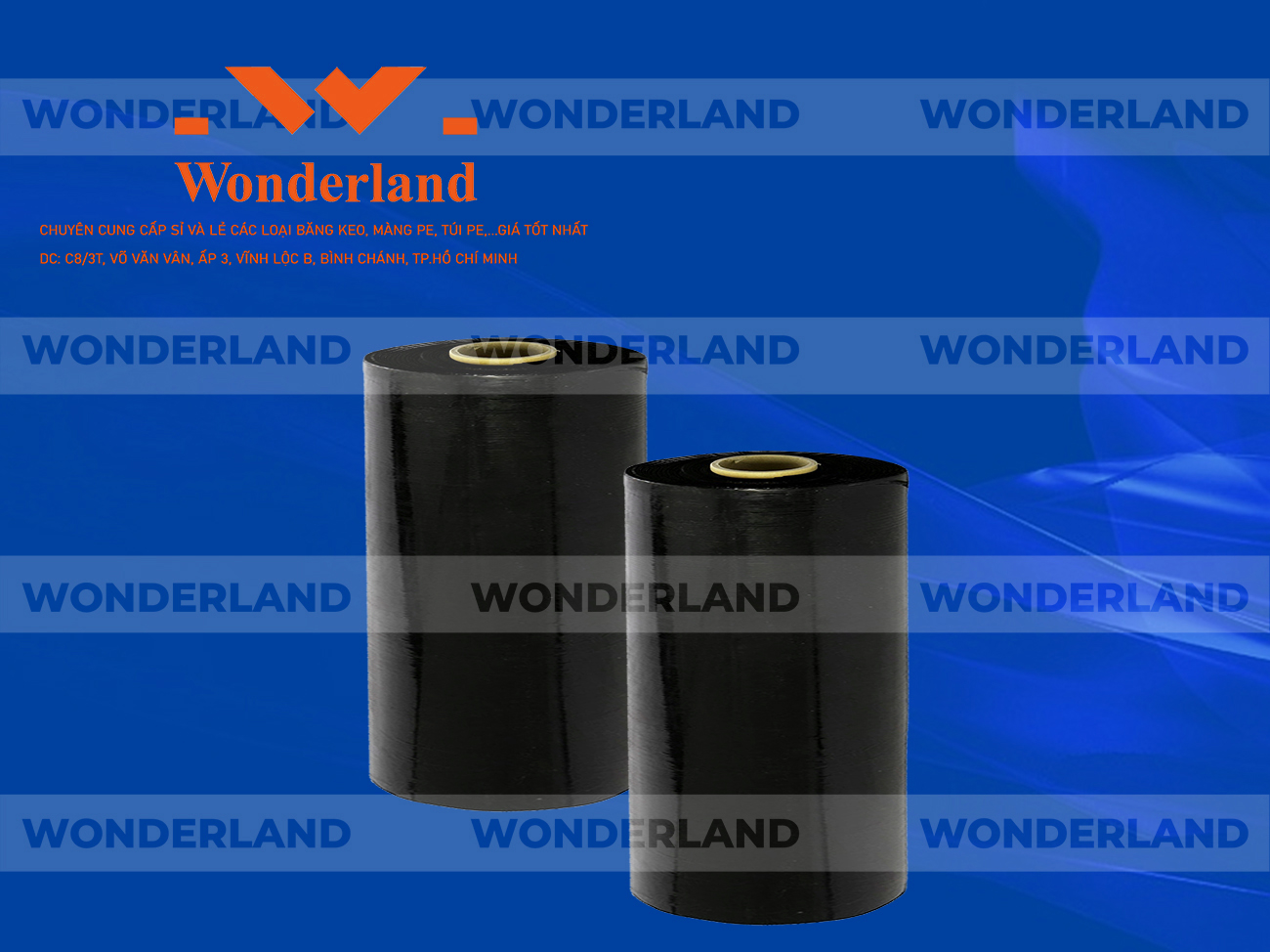MÀNG PE ĐEN 10.3KG LÕI 500G CHẤT LƯỢNG CAO WONDERLAND