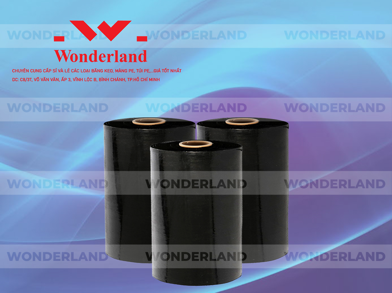 MÀNG PE ĐEN 10.5KG LÕI 500G CHẤT LƯỢNG CAO WONDERLAND GIÁ SỈ TỐT NHẤT