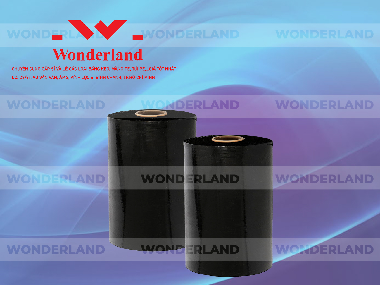 MÀNG PE ĐEN 10.5KG LÕI 500G CHẤT LƯỢNG CAO WONDERLAND
