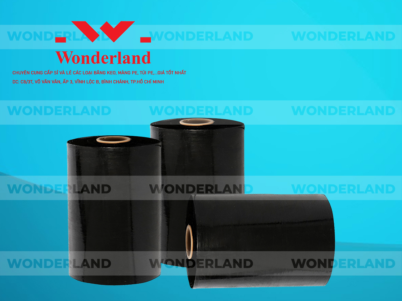 MÀNG PE ĐEN 10.6KG LÕI 500G CHẤT LƯỢNG CAO WONDERLAND GIÁ SỈ TỐT NHẤT
