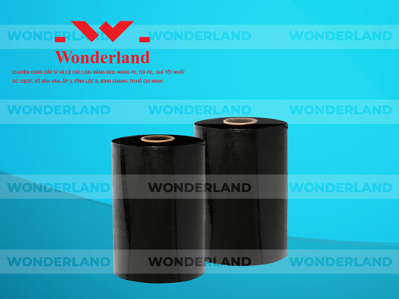 MÀNG PE ĐEN 10.6KG LÕI 500G CHẤT LƯỢNG CAO WONDERLAND