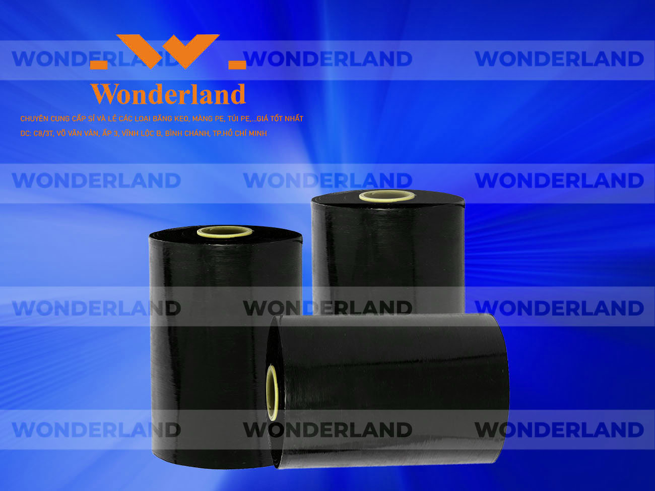 MÀNG PE ĐEN 10.8KG LÕI 500G CHẤT LƯỢNG CAO WONDERLAND GIÁ SỈ TỐT NHẤT