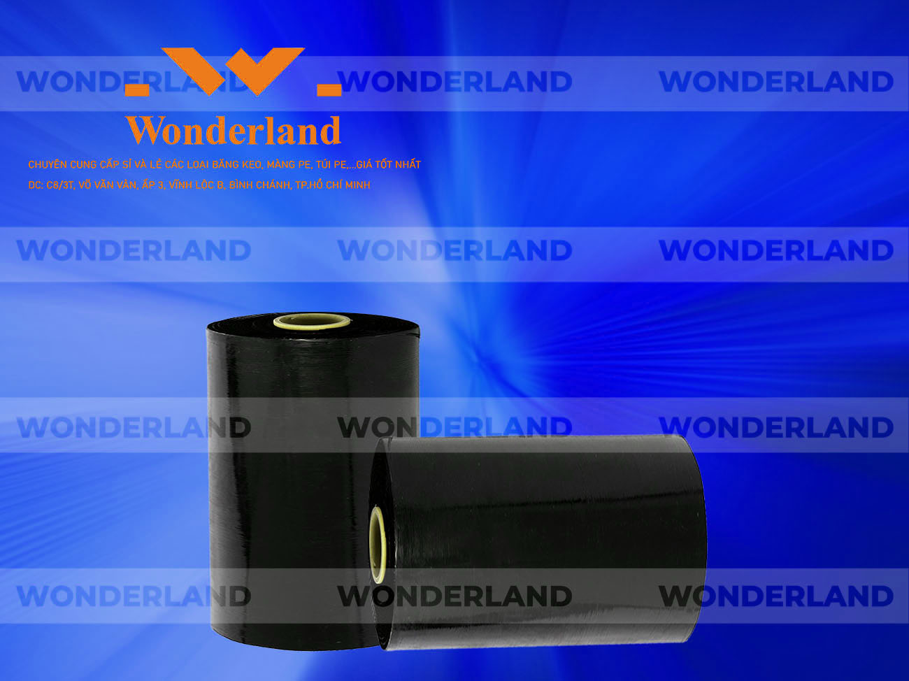 MÀNG PE ĐEN 10.8KG LÕI 500G CHẤT LƯỢNG CAO WONDERLAND