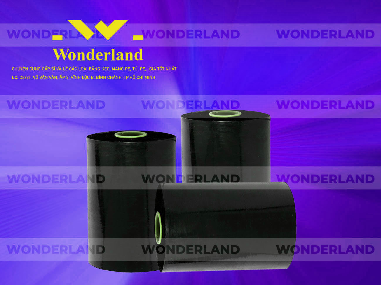 MÀNG PE ĐEN 10.9KG LÕI 500G CHẤT LƯỢNG CAO WONDERLAND GIÁ SỈ TỐT NHẤT
