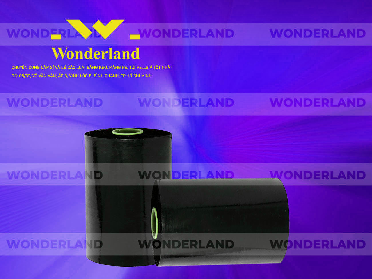 MÀNG PE ĐEN 10.9KG LÕI 500G CHẤT LƯỢNG CAO WONDERLAND