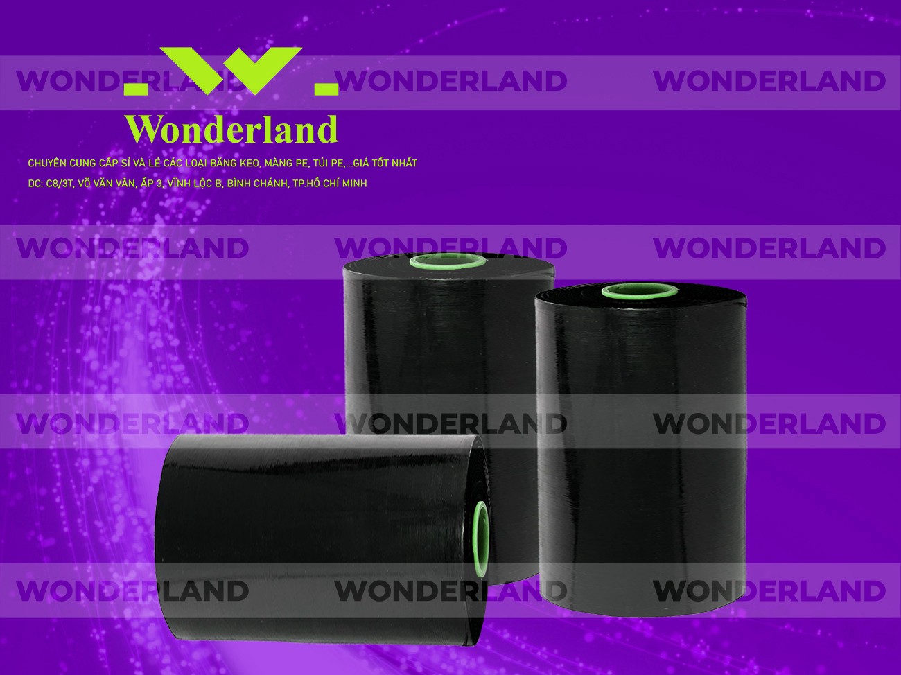 MÀNG PE ĐEN 11.1KG LỌI 500G CHẤT LƯỢNG CAO WONDERLAND GIÁ SỈ TỐT NHẤT