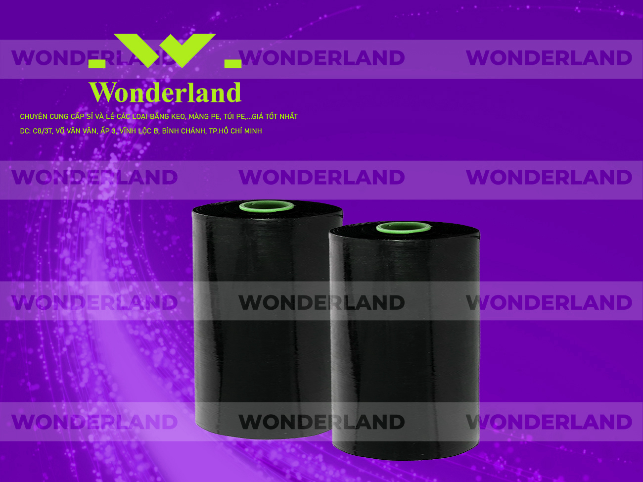 MÀNG PE ĐEN 11.1KG LỌI 500G CHẤT LƯỢNG CAO WONDERLAND