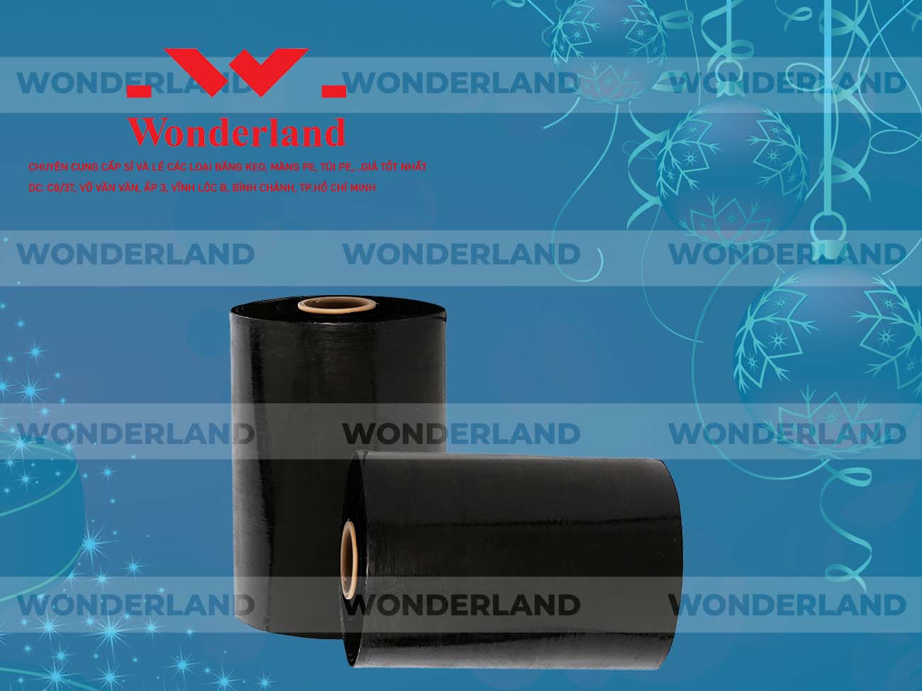 MÀNG PE ĐEN 11.3KG LÕI 500G CHẤT LƯỢNG CAO WONDERLAND GIÁ SỈ TỐT NHẤT