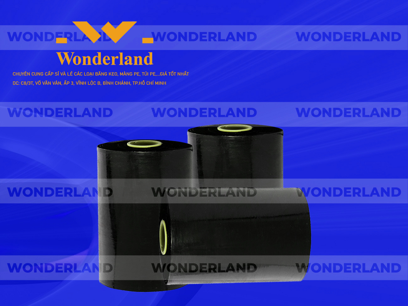 MÀNG PE ĐEN 11.7KG LÕI 500G CHẤT LƯỢNG CAO WONDERLAND GIÁ SỈ TỐT NHẤT