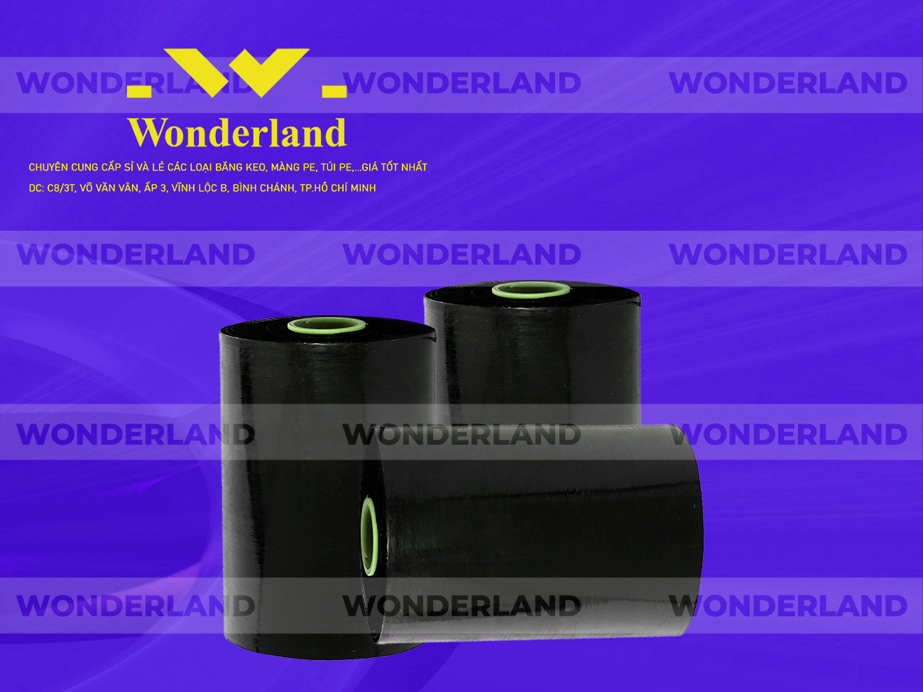 MÀNG PE ĐEN 11.8KG LÕI 500G CHẤT LƯỢNG CAO WONDERLAND GIÁ SỈ TỐT NHẤT