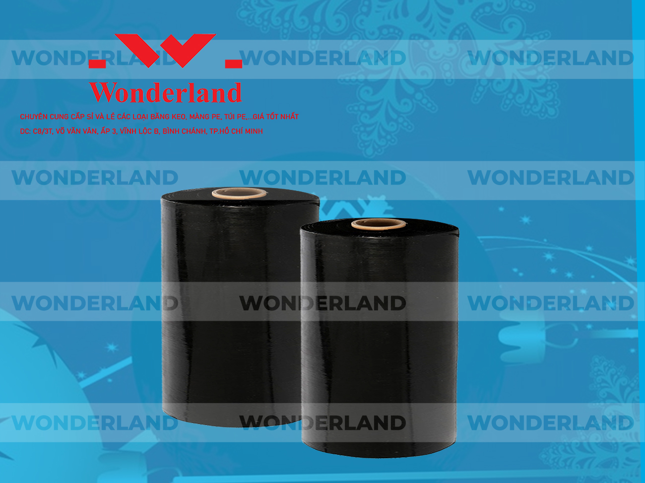 MÀNG PE ĐEN 11.9KG LÕI 500G CHẤT LƯỢNG CAO WONDERLAND