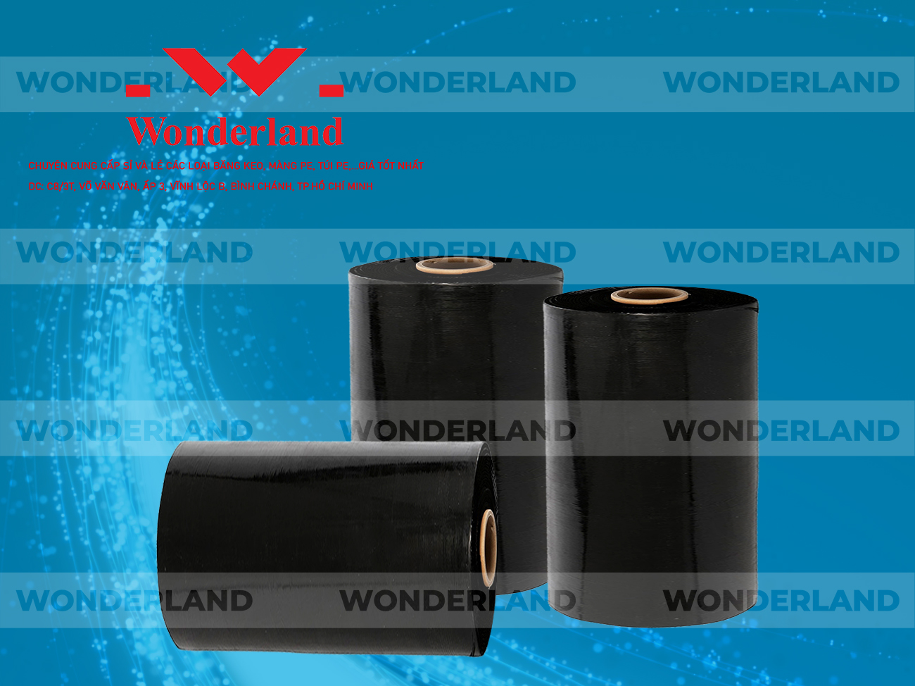 MÀNG PE ĐEN 11KG LÕI 500G CHẤT LƯỢNG CAO WONDERLAND GIÁ SỈ TỐT NHẤT