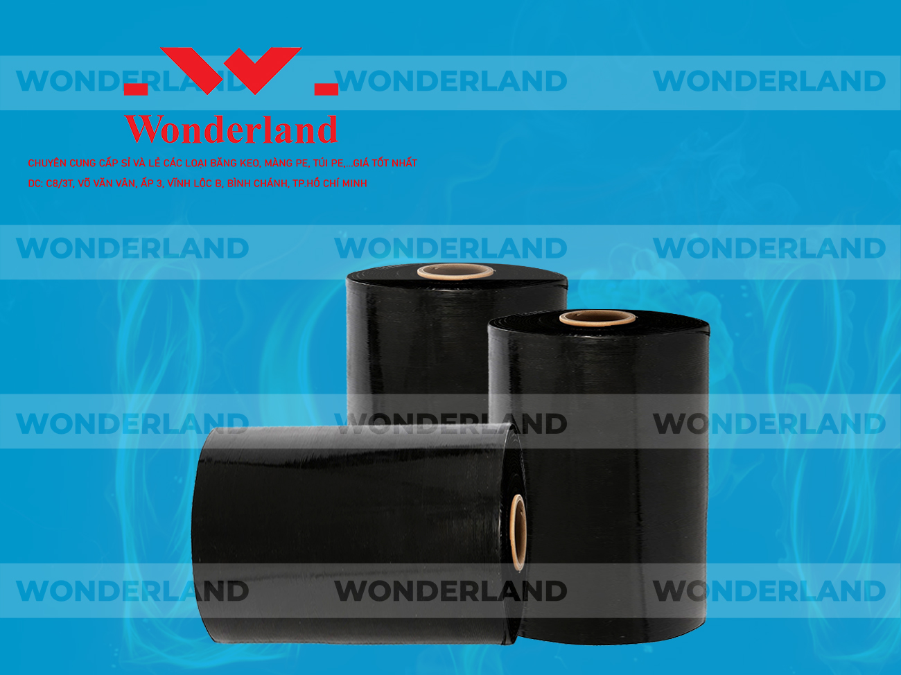 MÀNG PE ĐEN 12.1KG LÕI 1.2KG CHẤT LƯỢNG CAO WONDERLAND GIÁ SỈ TỐT NHẤT