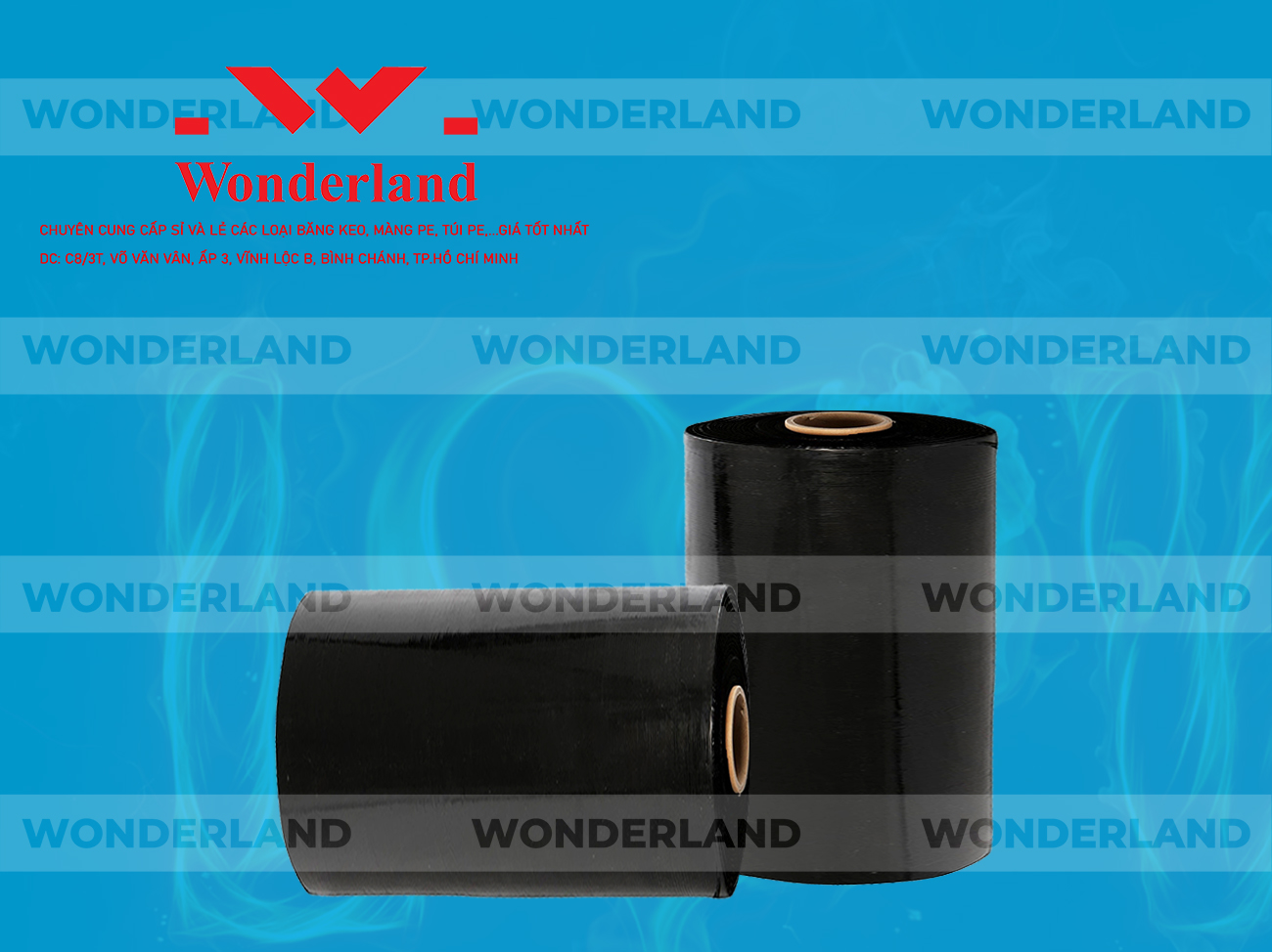 MÀNG PE ĐEN 12.1KG LÕI 1.2KG CHẤT LƯỢNG CAO WONDERLAND