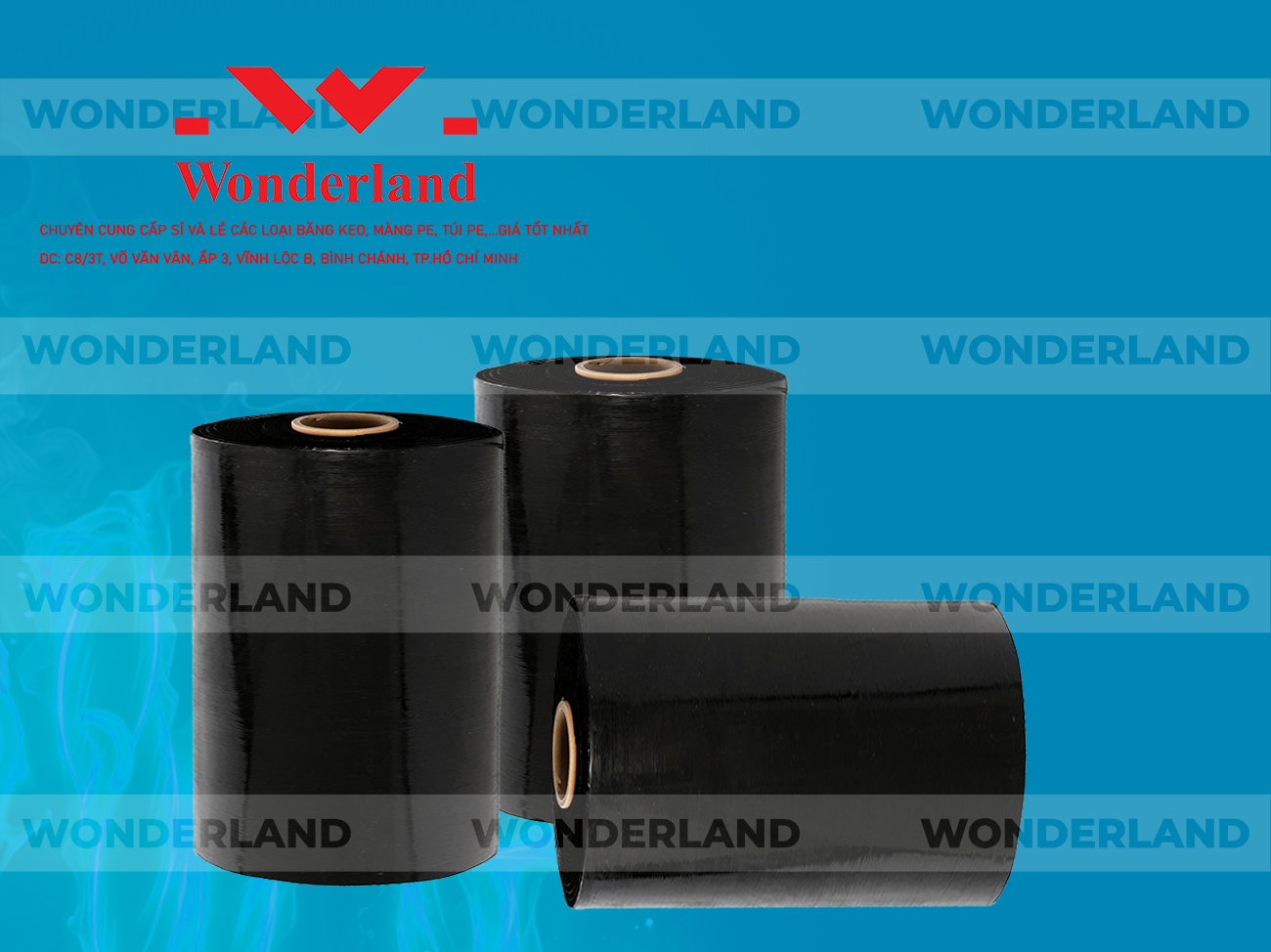 MÀNG PE ĐEN 12.2KG LÕI 1.2KG CHẤT LƯỢNG CAO WONDERLAND GIÁ SỈ TỐT NHẤT
