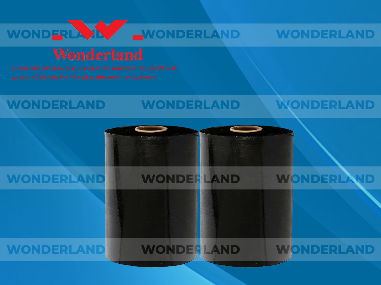 MÀNG PE ĐEN 12.5KG LÕI 1.2KG CHẤT LƯỢNG CAO WONDERLAND