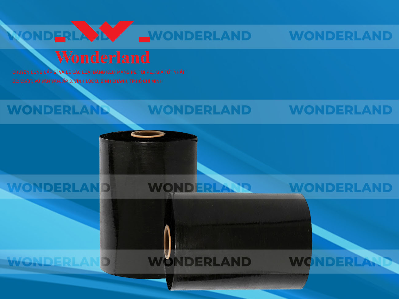 MÀNG PE ĐEN 12.6KG LÕI 1.2KG CHẤT LƯỢNG CAO WONDERLAND
