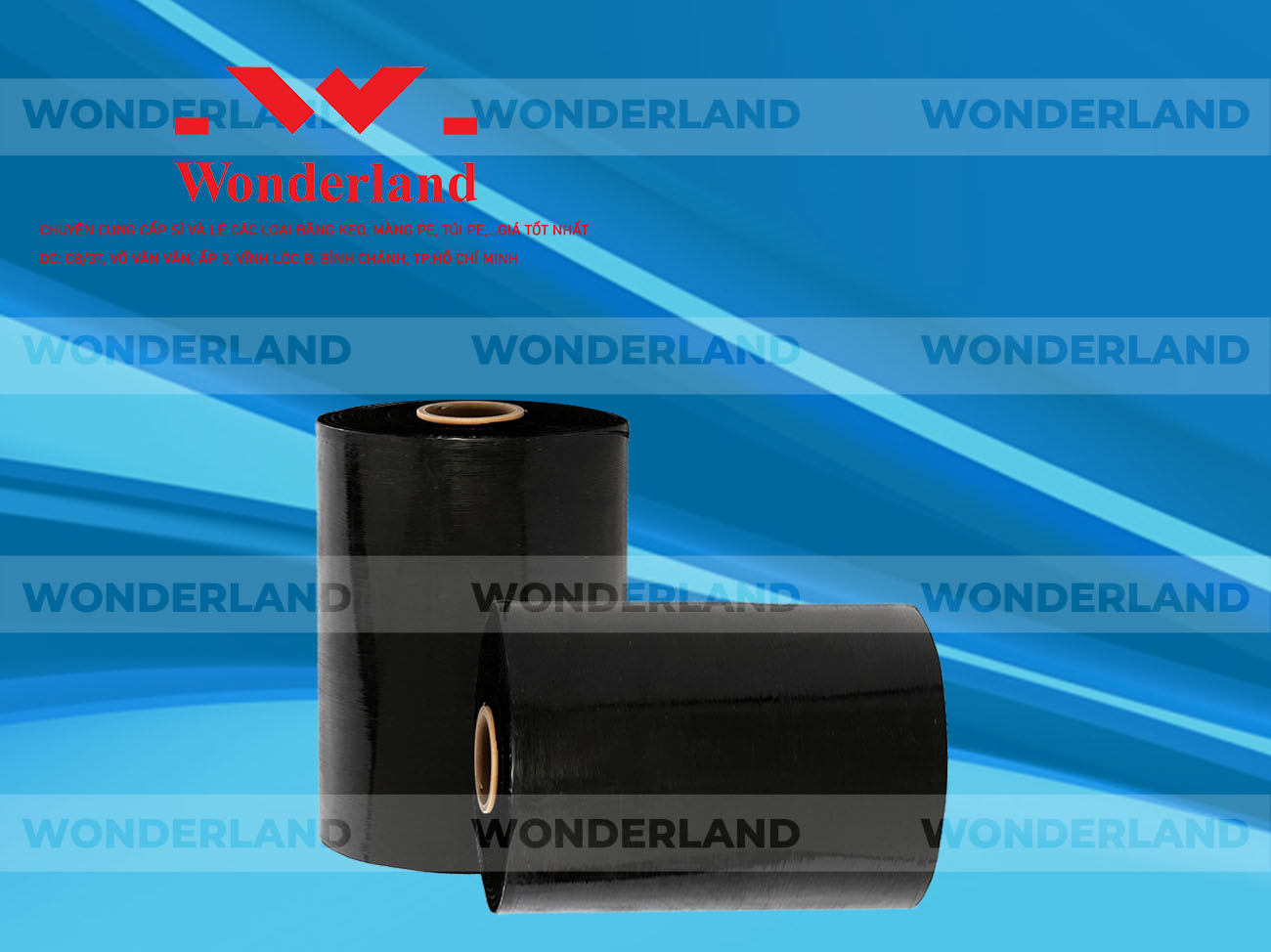 MÀNG PE ĐEN 12.9KG LÕI 1.2KG CHẤT LƯỢNG CAO WONDERLAND