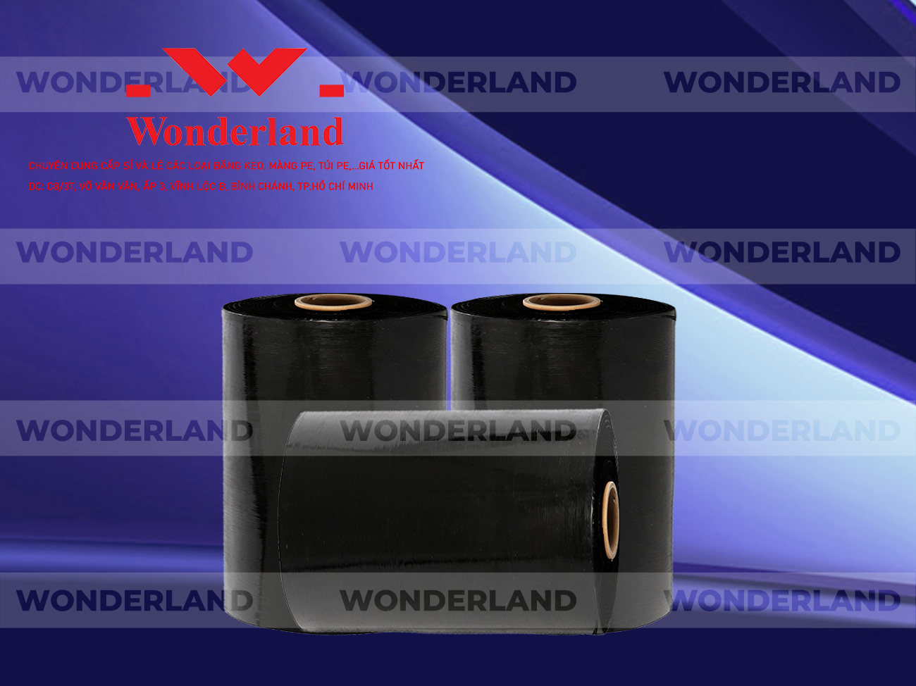MÀNG PE ĐEN 13.1KG LÕI 1.2KG CHẤT LƯỢNG CAO WONDERLAND GIÁ SỈ TỐT NHẤT