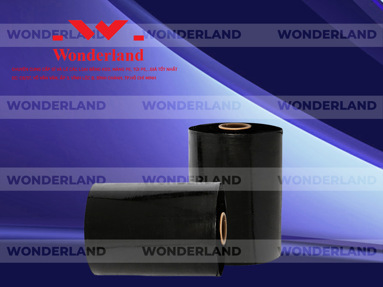 MÀNG PE ĐEN 13.1KG LÕI 1.2KG CHẤT LƯỢNG CAO WONDERLAND
